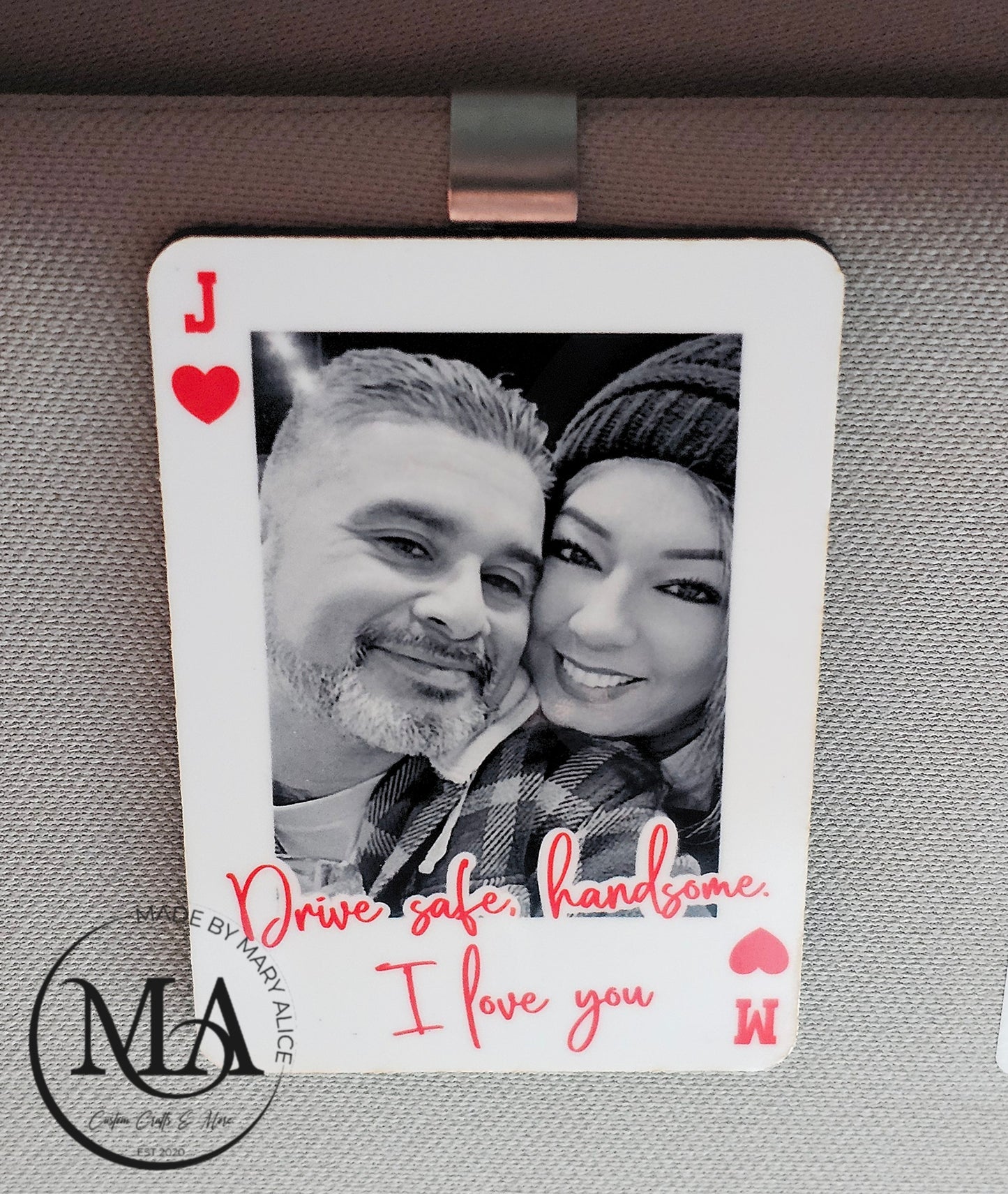 Photo Playing Card Visor Clip