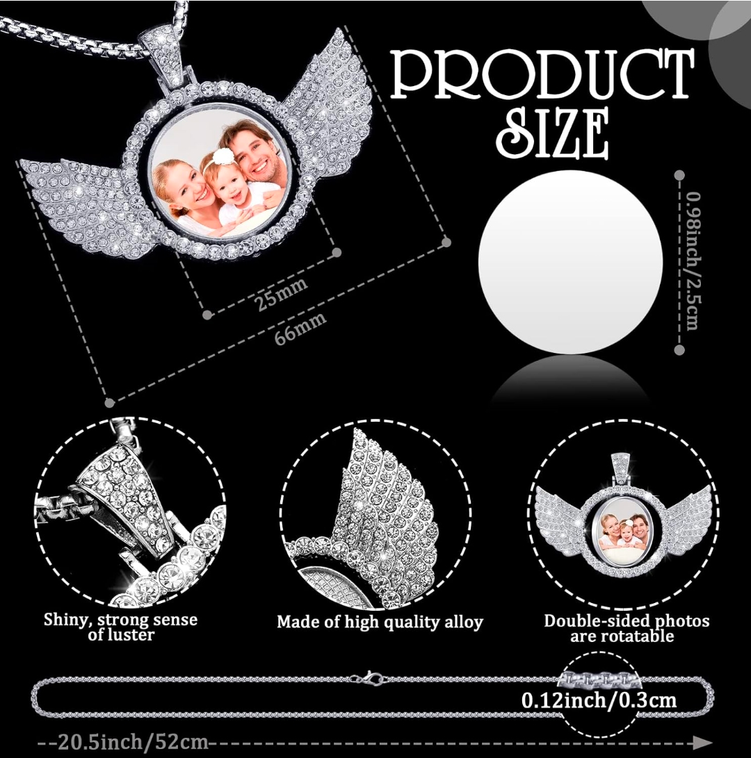 Bling Circle with Wings