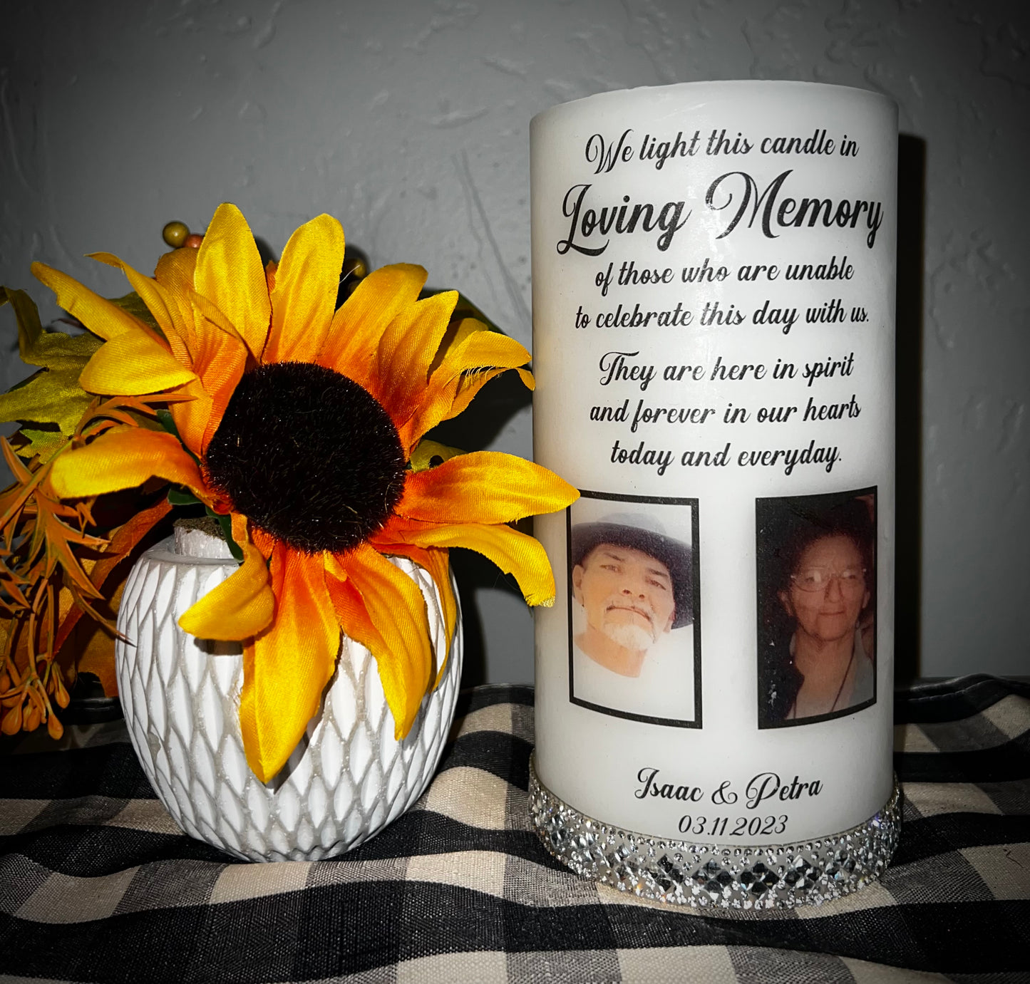 Personalized Memorial Candle
