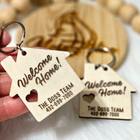 Welcome Home Keychain