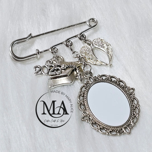 Memorial Pin with Charms