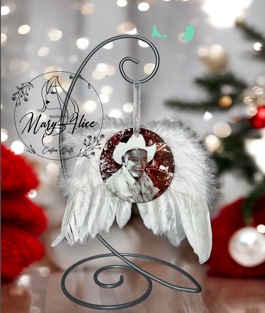 Personalized Ornament with Wings