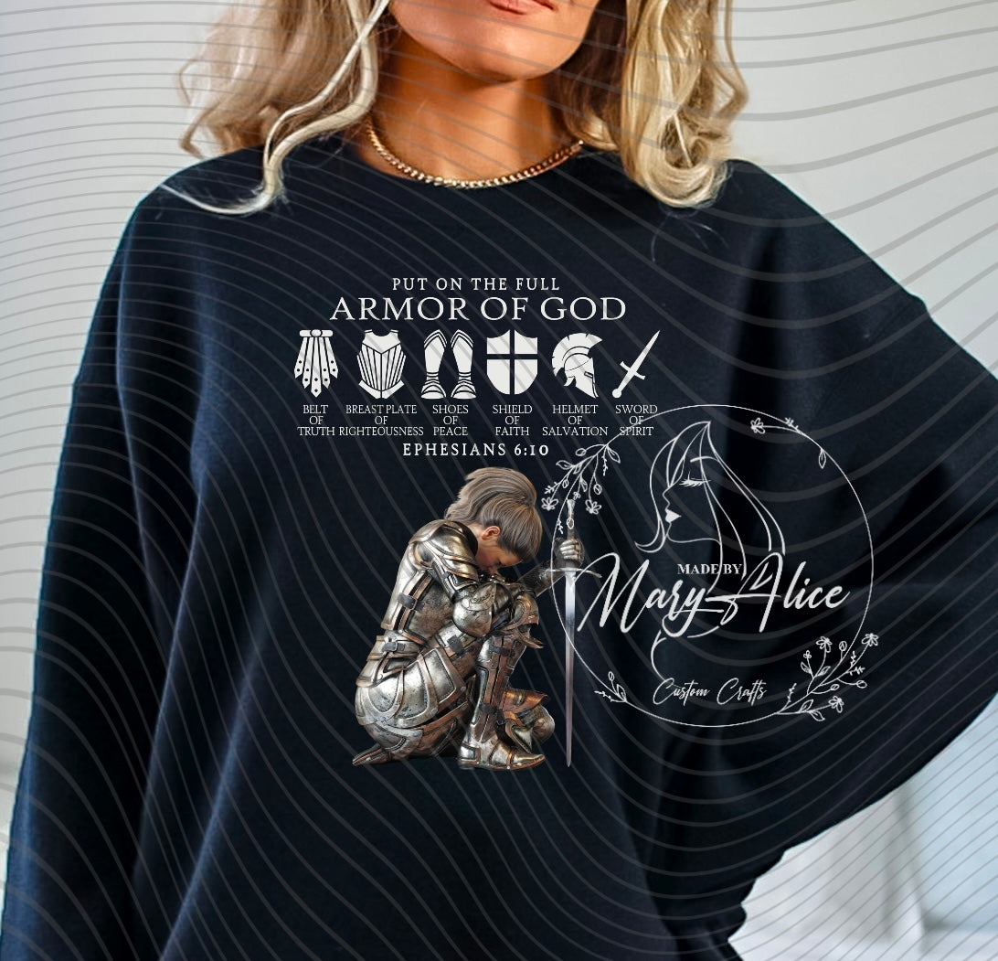 Armor of God Sweater – Made by MaryAlice