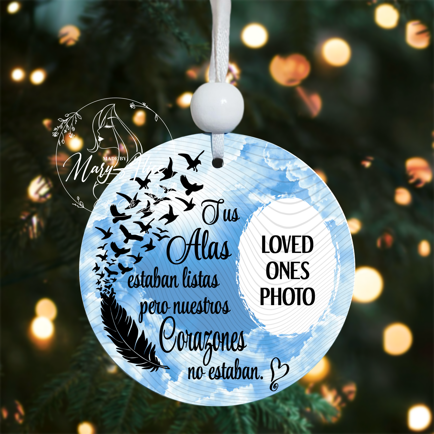 Your Wings Were Ready Ornament with Wings