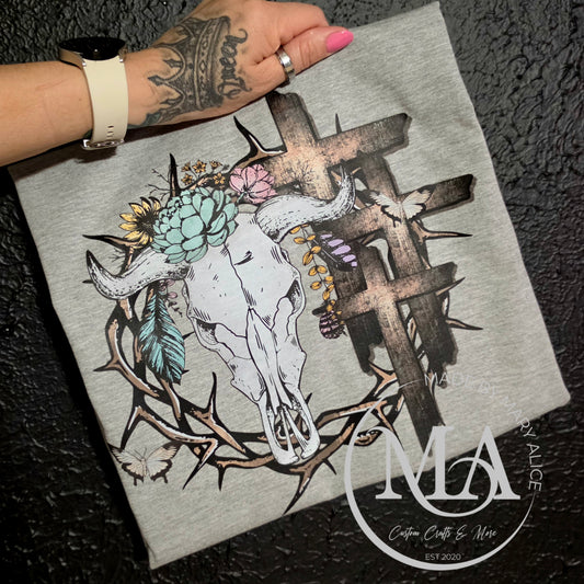 Boho Cross Tee