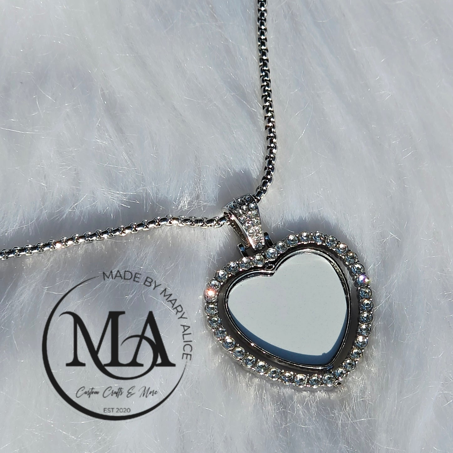 Bling Double-Sided Heart