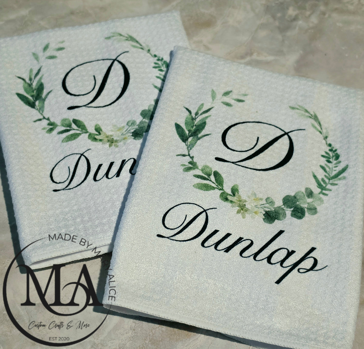 Monogram Kitchen Towel