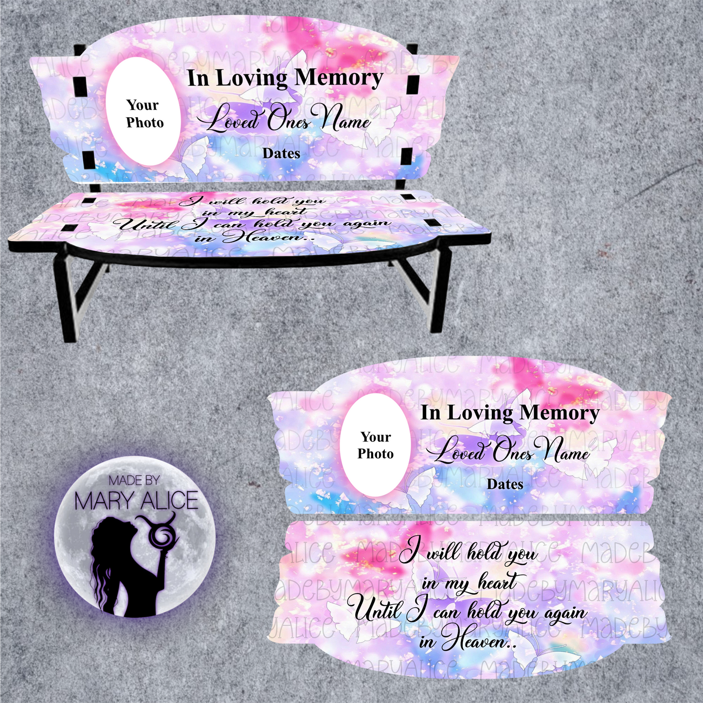 Miniature Sized Memorial Bench