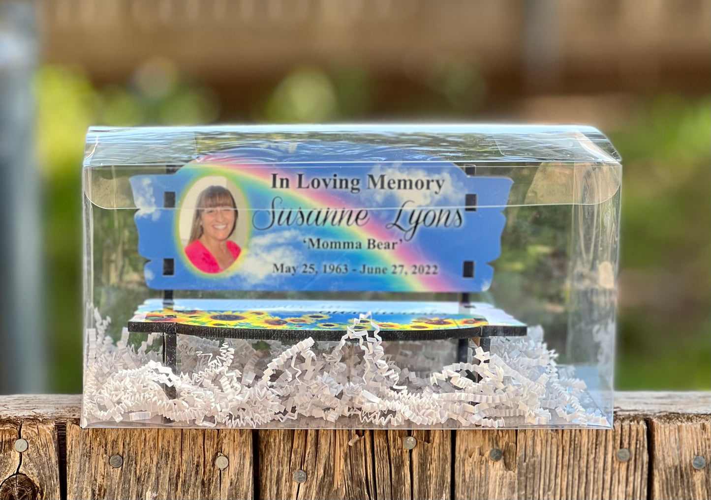 Miniature Sized Memorial Bench